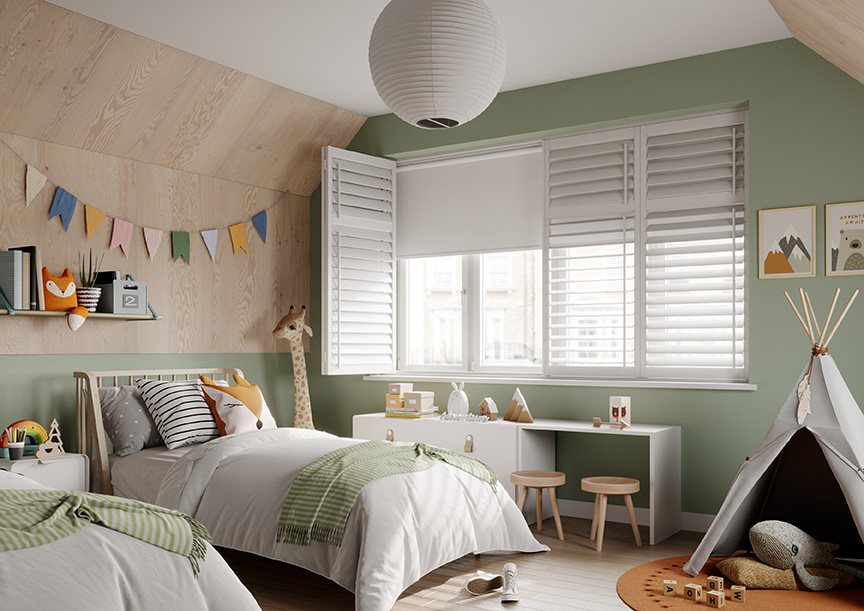 Apex Plantation Shutters Home 6 Apex Plantation Shutters Tropical Blinds July Austin with Roller Blind Kids Bedroom Correct